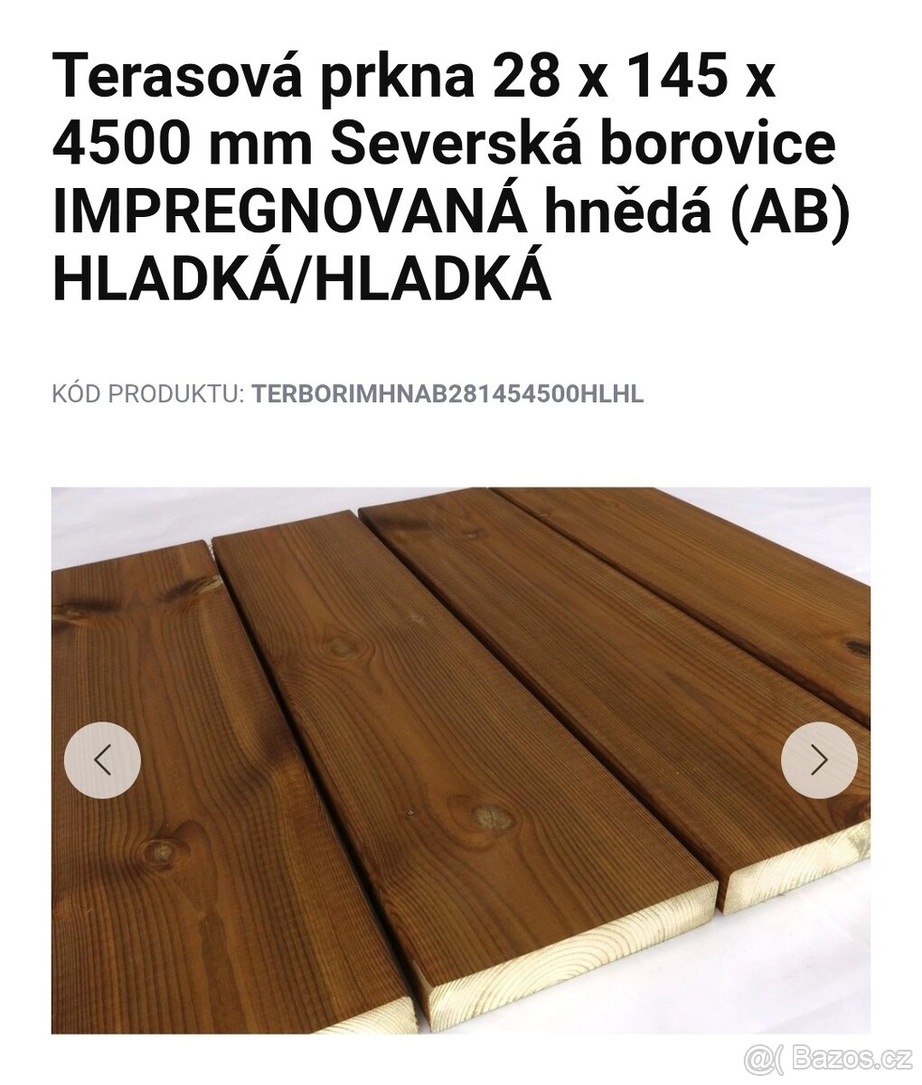 Terasová prkna Severská borovice