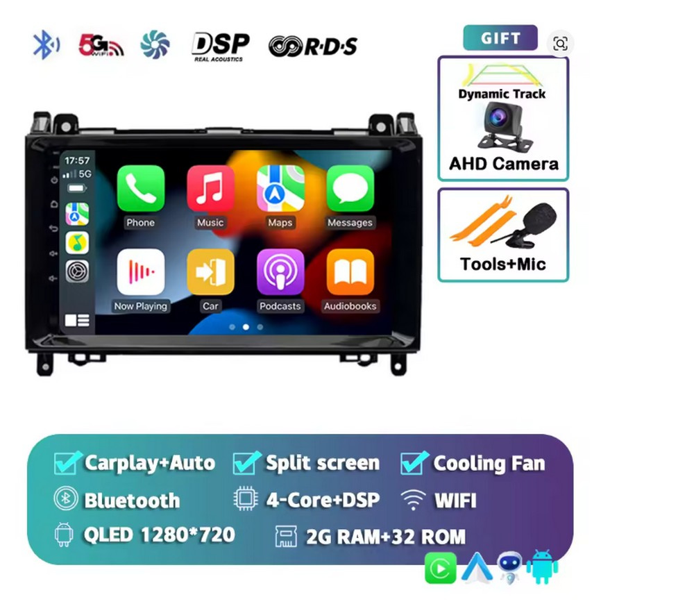 Android 14 pro Mercedes Sprinter-Vw Crafter 2006-2016