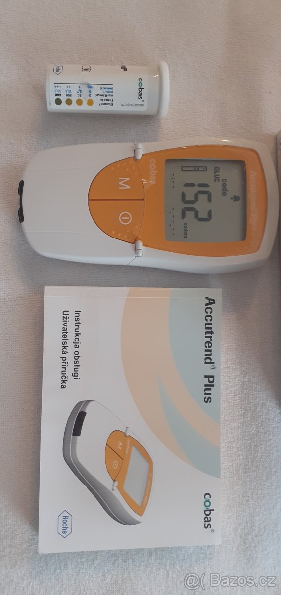 Accutrend Plus měří glukózu,cholesterol,trygliceridy,lipidy
