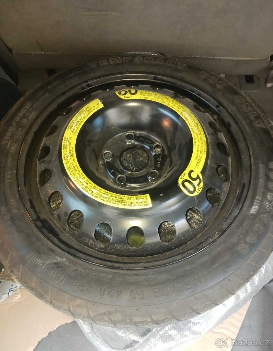 Rezervní disk Na Golfa8 17tka pneu
