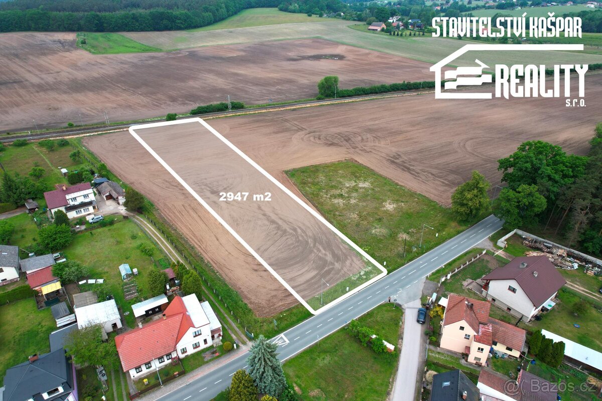 Stavební pozemek 2947 m2, Žďár nad Orlicí