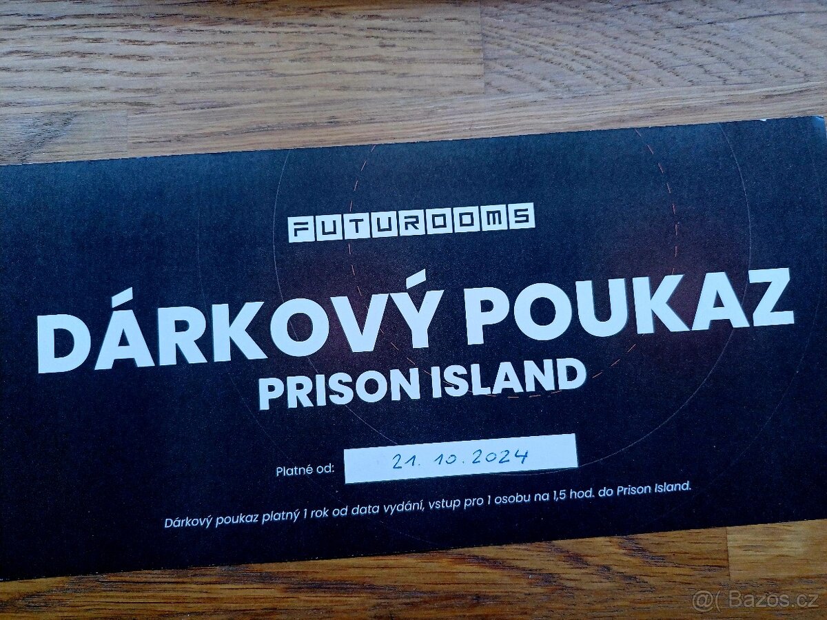 Dárkový poukaz Prison island
