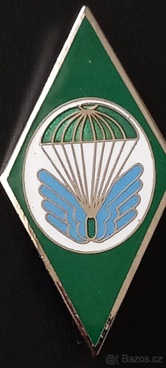 Velký odznak ČSLA s miniaturou . 4 výsadkový prapor "ZU"