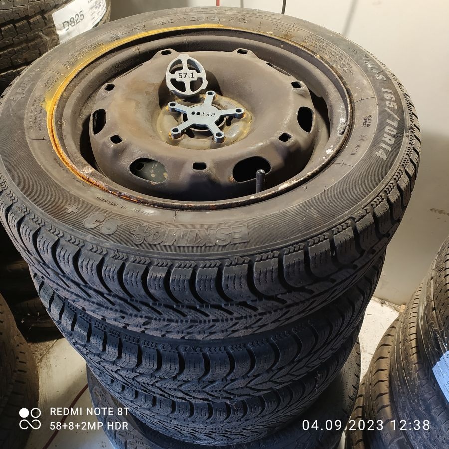 14" plechová kola – 5x100 – ŠKODA (VW, SEAT, AUDI)  Disky: