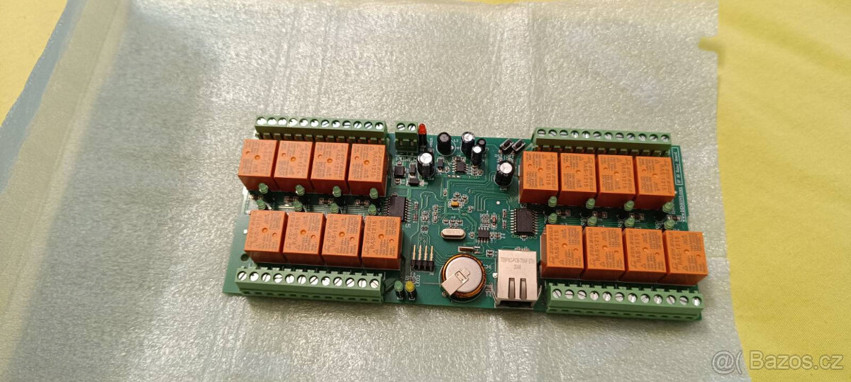 LAN reléový modul - ovládejte 16 relé třeba pro rolety