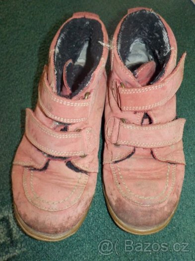 Zimní kožené boty velikost 30 česká výroba
