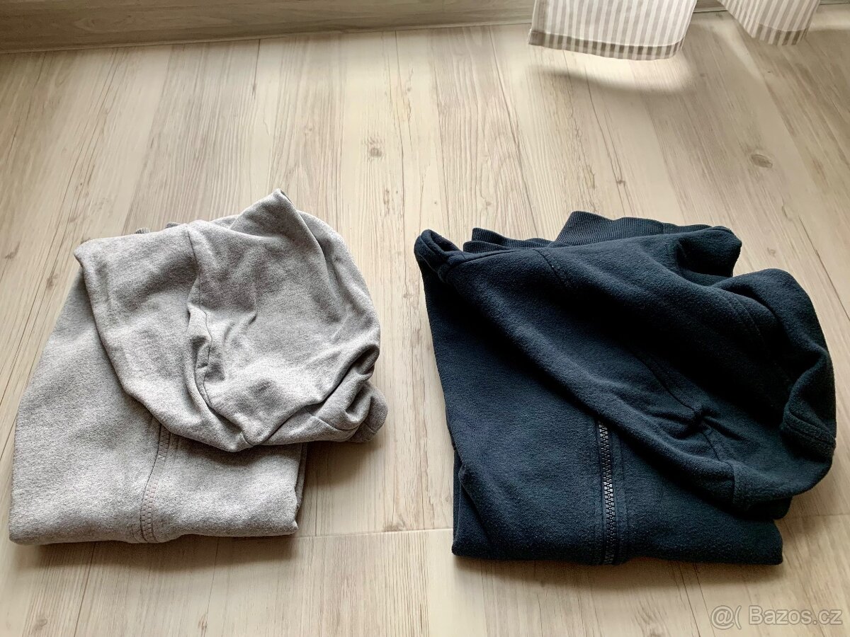 2x mikina s kapucí, vel. 158
