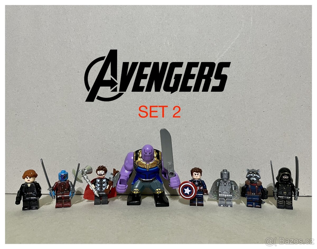 Figúrky Superhrdinovia (8ks) typ lego 2 - nové