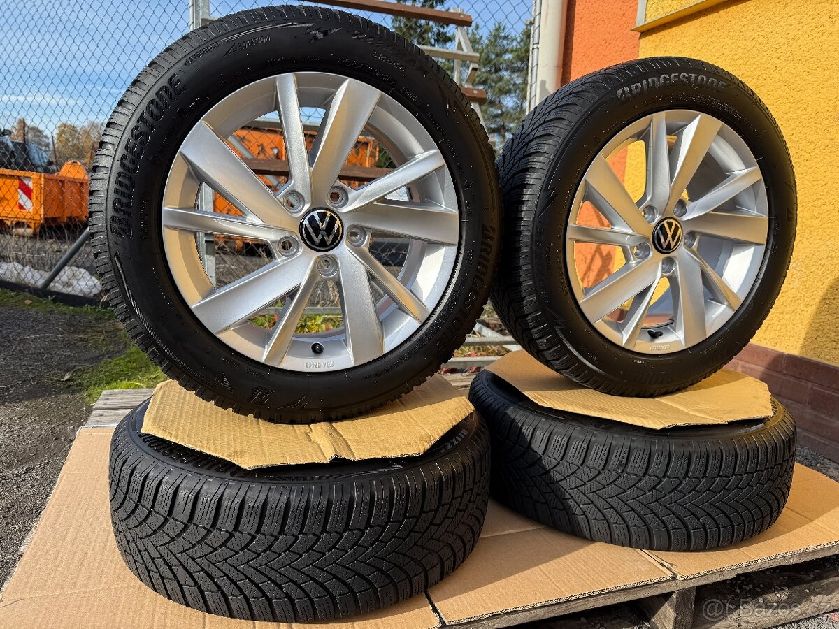 Alu kola 5x112 r16 VW Gavia + zimní pneu 205/55/16