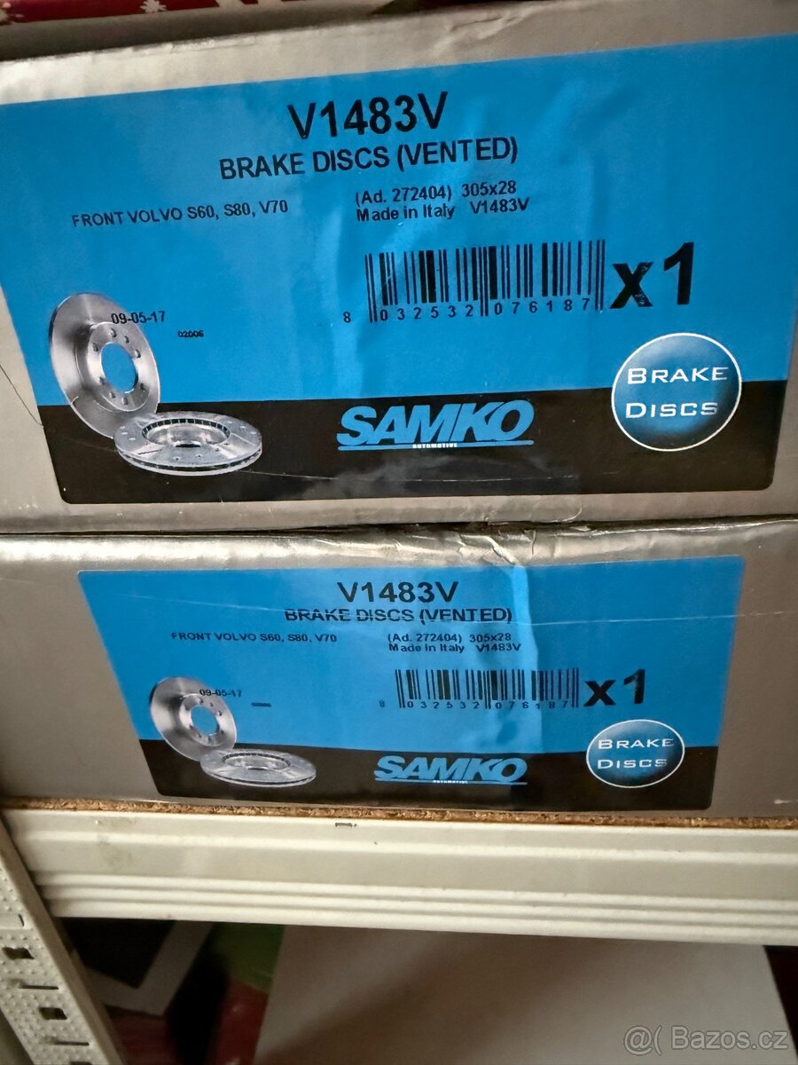 Brzdové kotouče Volvo S60 S80 V70 XC70