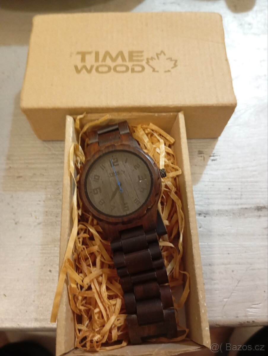 Hodinky Time Wood dřevěné