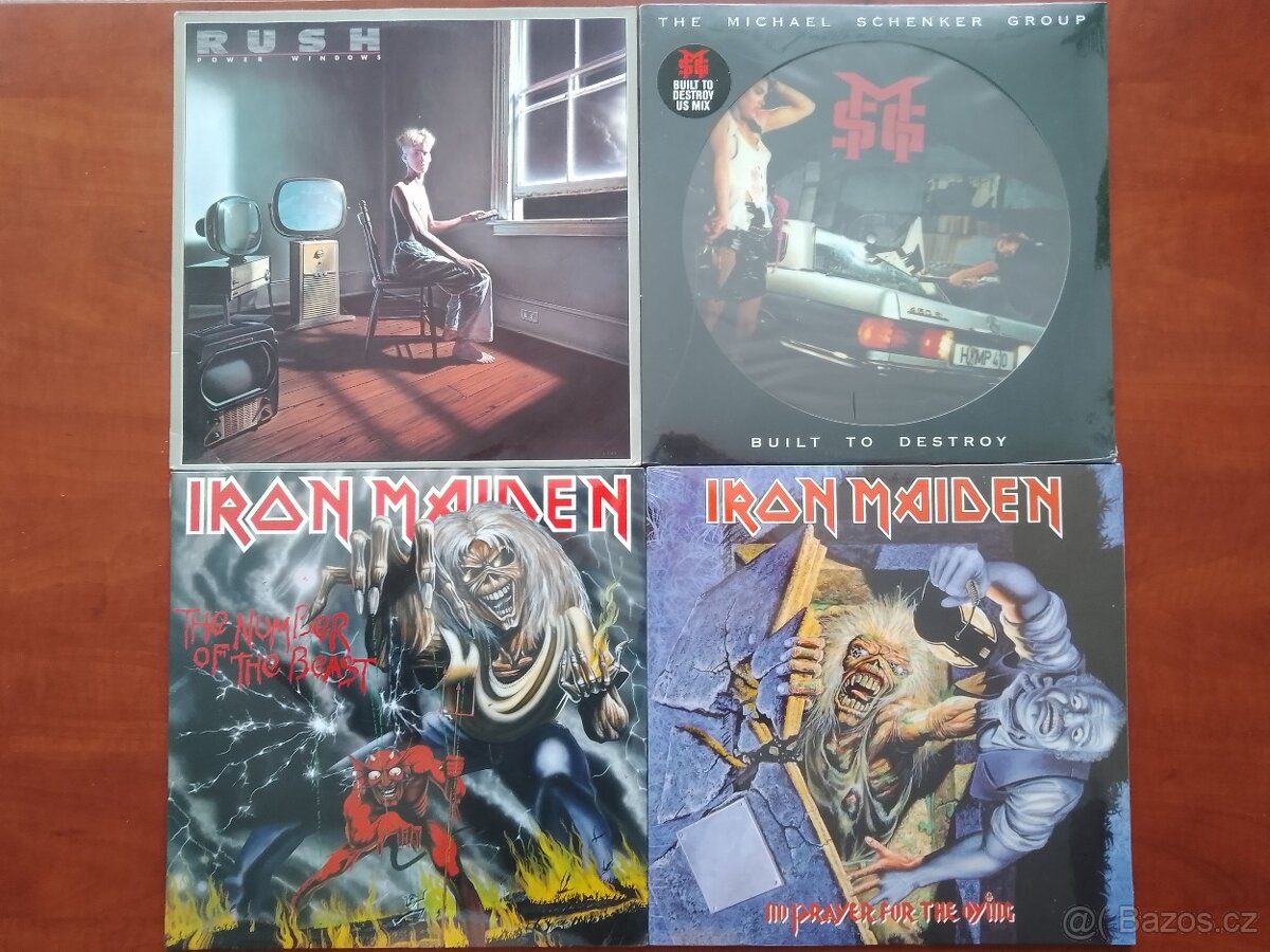 PRODÁM MIX LP - RUSH ,M.S.G., IRON MAIDEN...