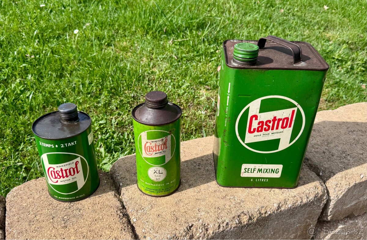 Castrol - plechovky na olej