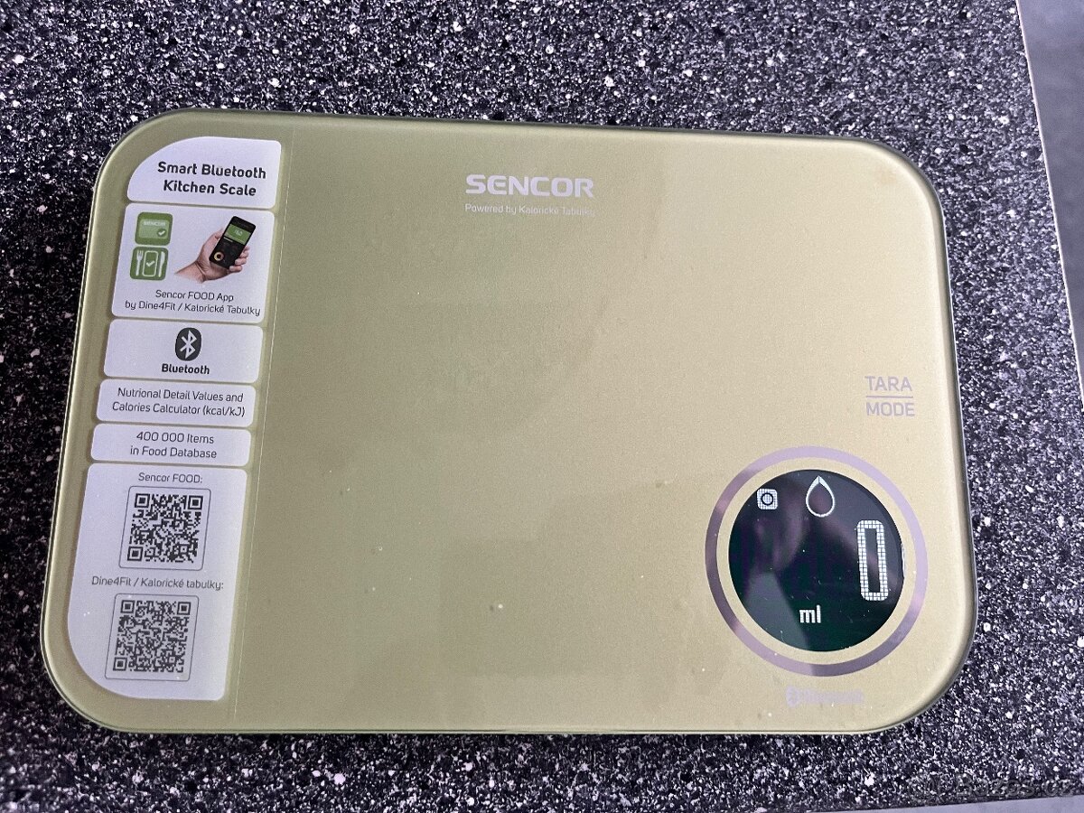 Sencor chytrá kuchyňská váha s bluetooth