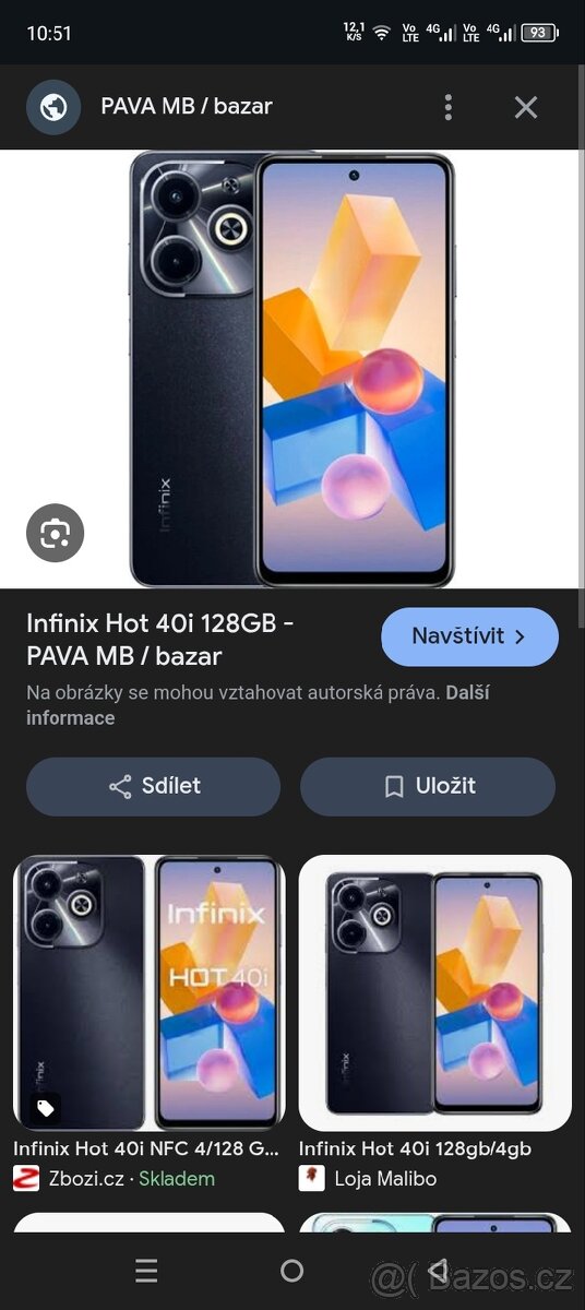 Infinix hot 40i 128gb
