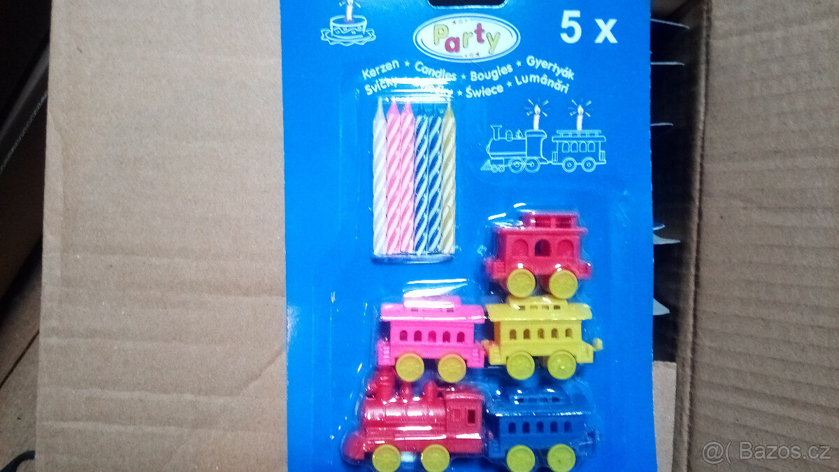 Dortové svíčky 6cm mašinka