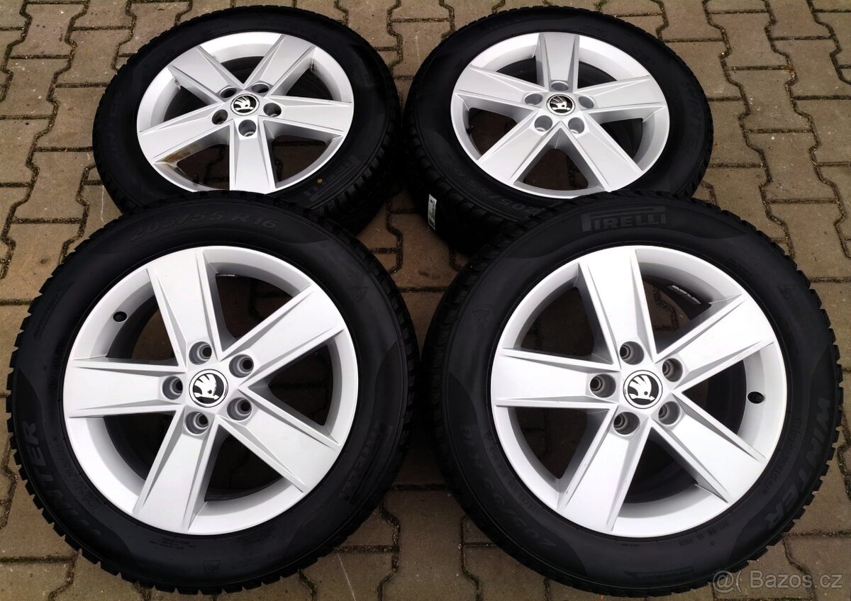 Alu kola originál Škoda Octavia III 5x112 R16 Star