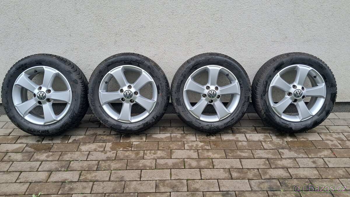 Prodám celoroční (zimní vzorek) alukola VW 205 55 16 5X112