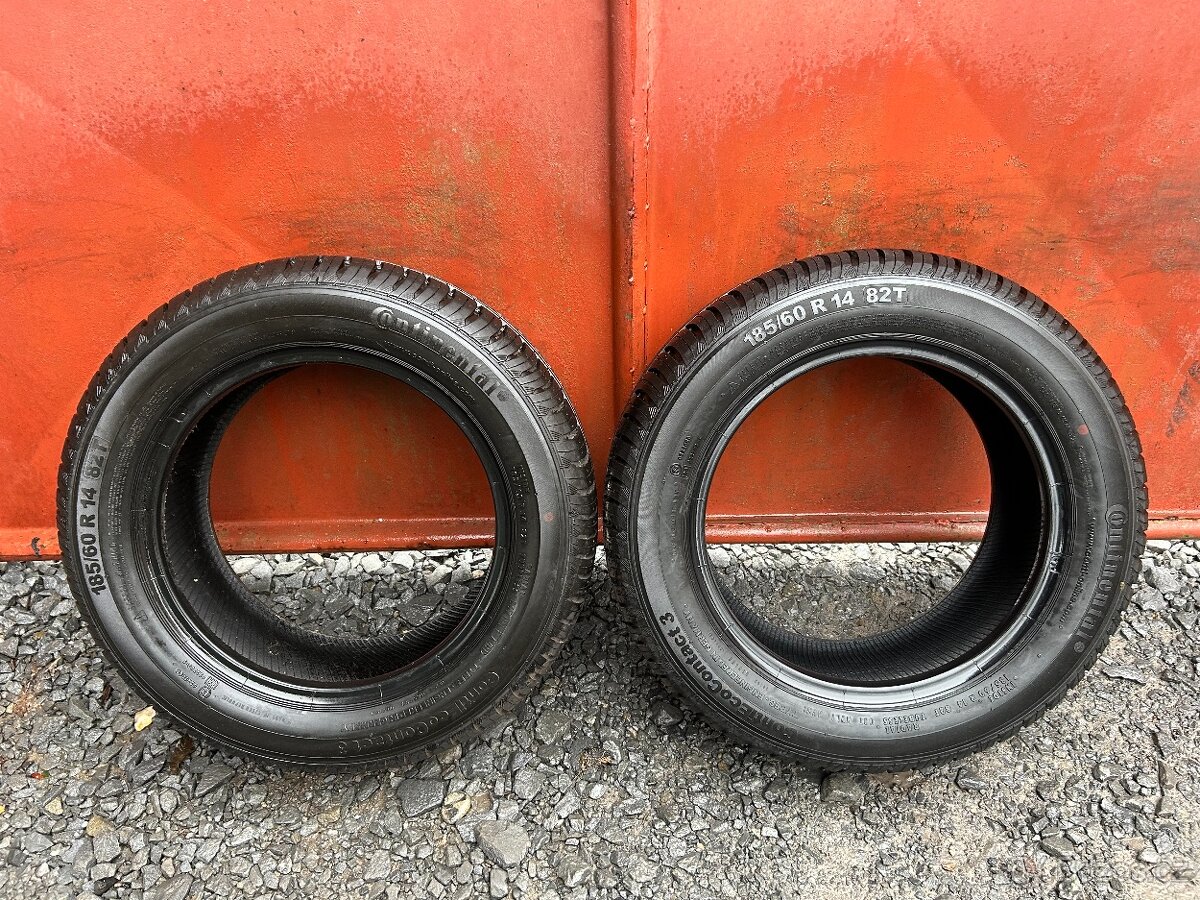 Prodám gumy 185/60/14 Continental