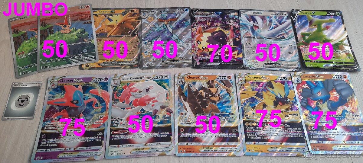 Pokémon Jumbo karty (oversized)