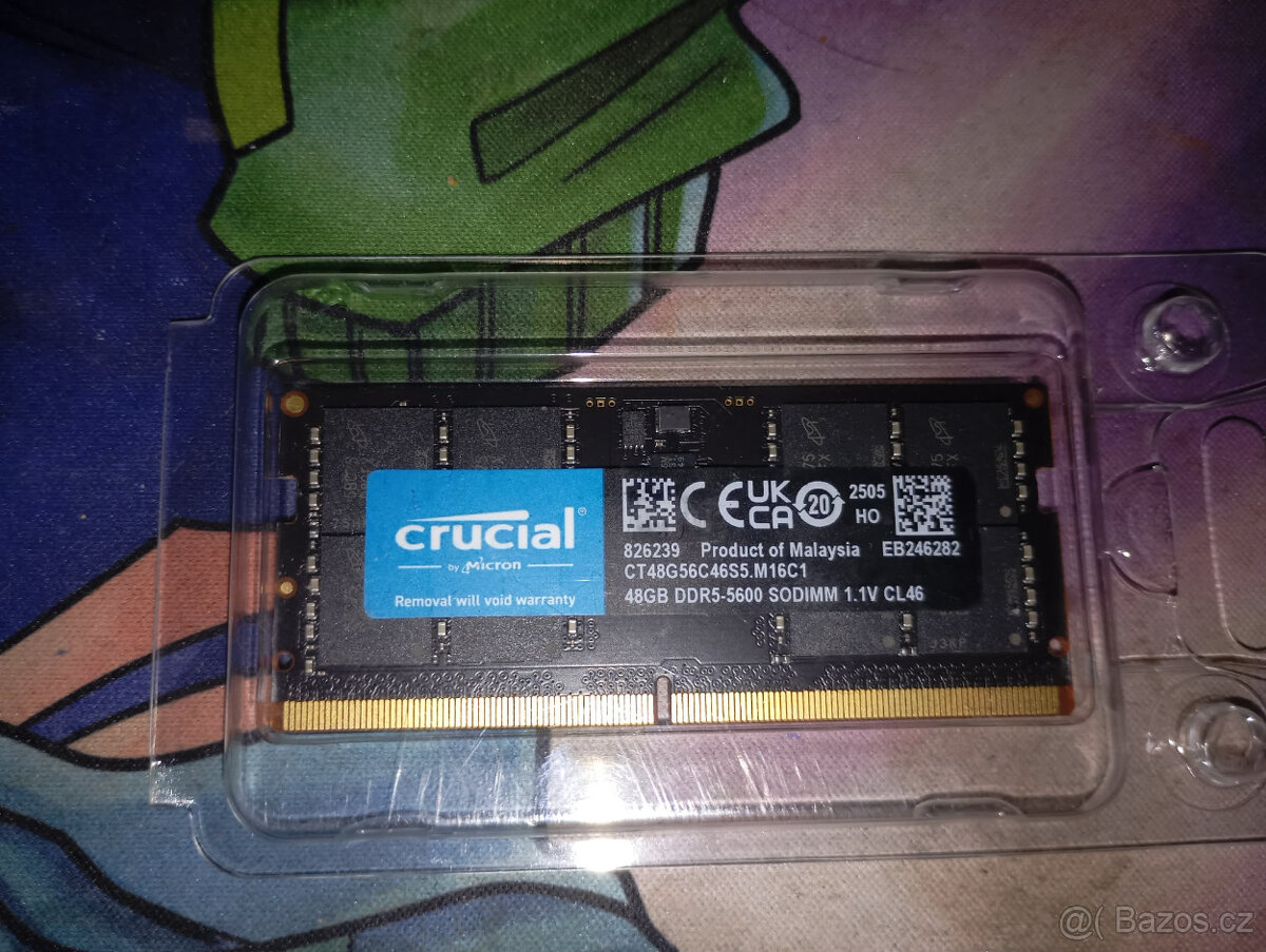 Paměť RAM SO-DIMM Crucial DDR5 48GB 5600MHz CL46