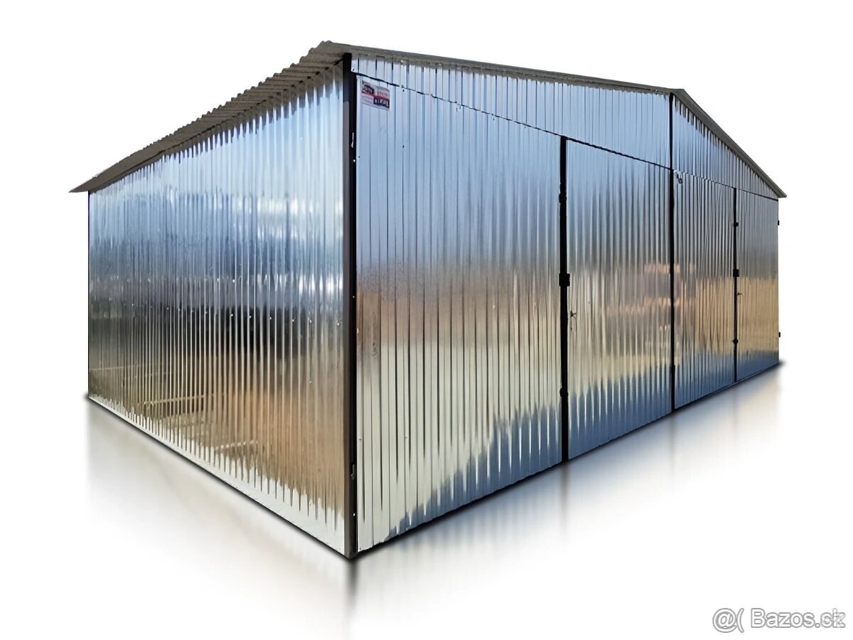 Plechová garáž 6x6m