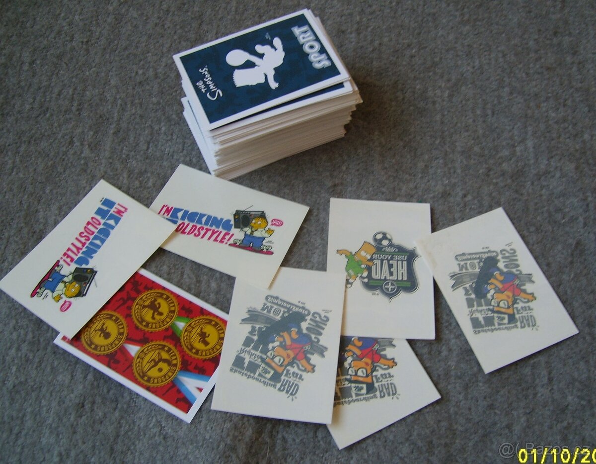 Kartičky Simpsons Sport