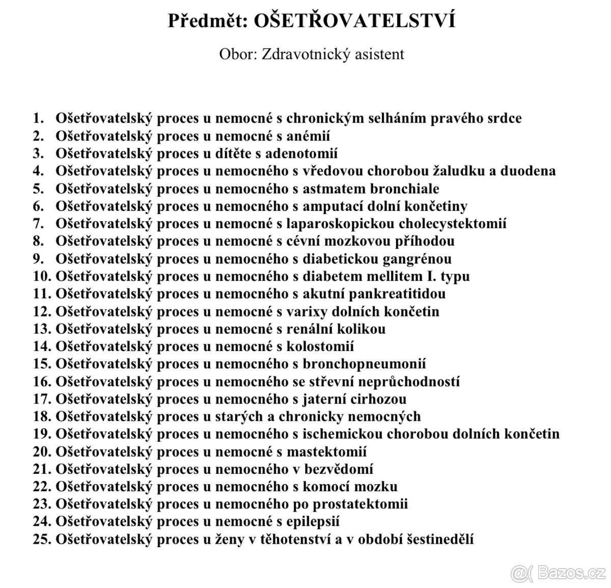 Maturitní otázky