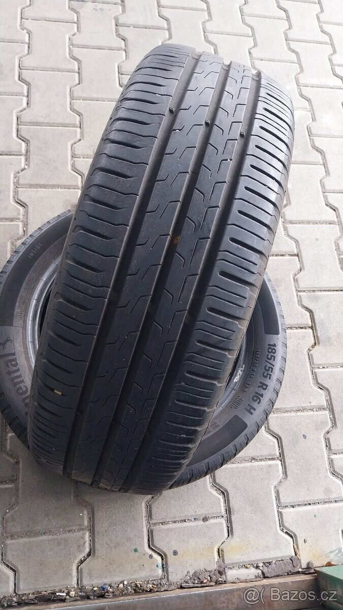 Prodám 2 x letní pneu Continental 185/55/16