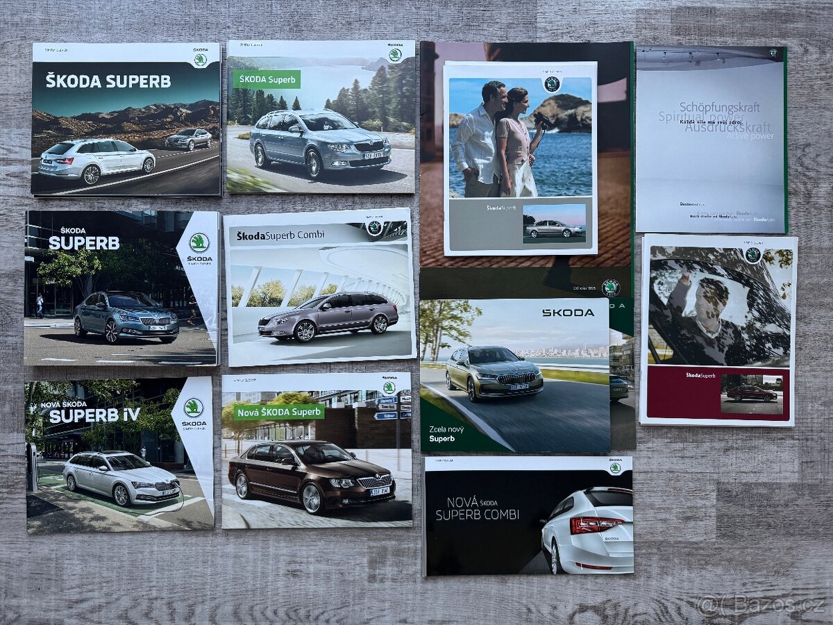 Škoda Superb prospekty, Škoda katalogy
