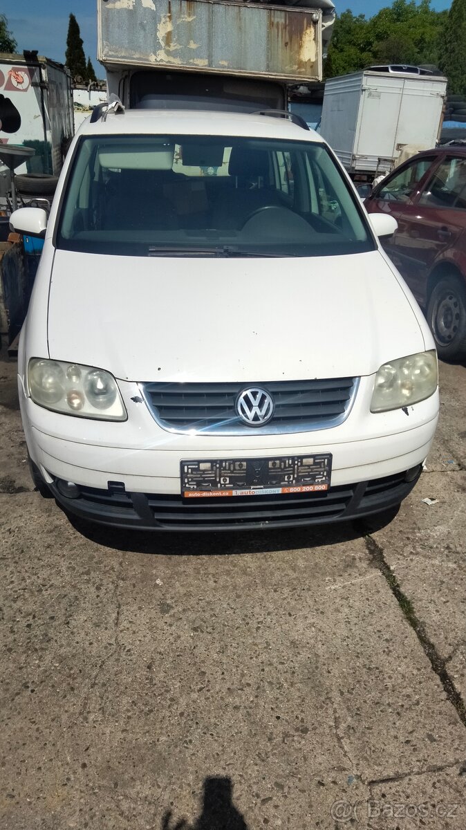 díly VW Touran 1.9 TDi 77 kW r.v. 2005