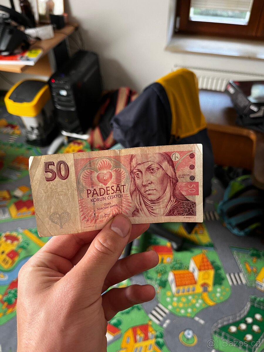 Stara bankovka 50kc