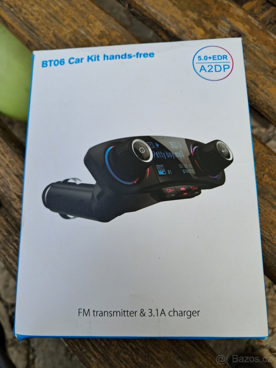 FM modulátor - transmitter do auta s bluetooth USB