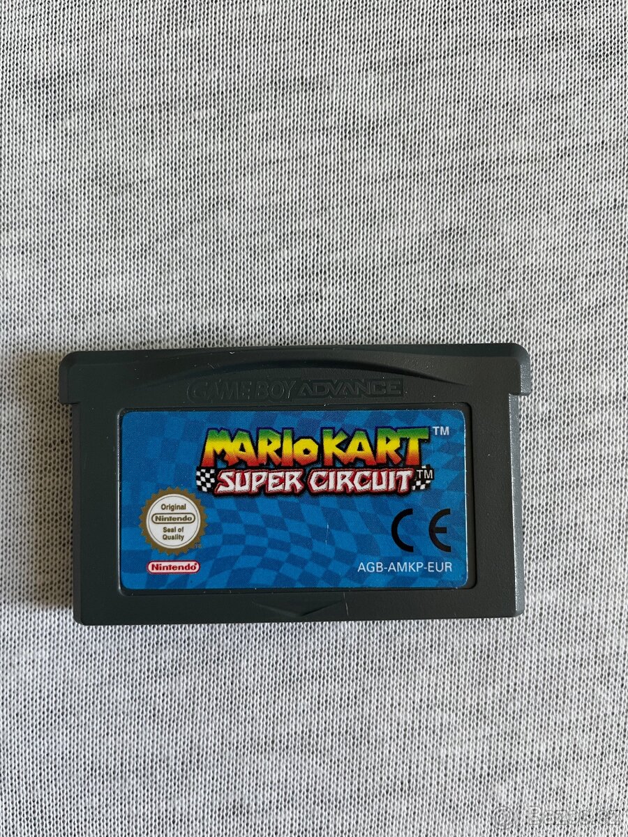Mario Kart Super Circuit, Gameboy Advance, GBA, Originál TOP