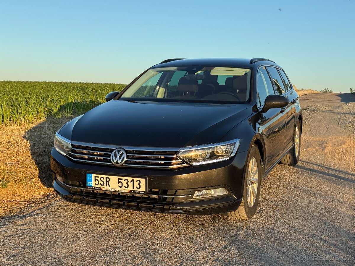 VW Passat B8 2,0 TDI 110kw, DSG, tažné, full servis, comfort