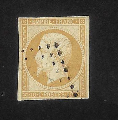 Známka Francie - Mi: 12 - Napoleon III. (r.1856)