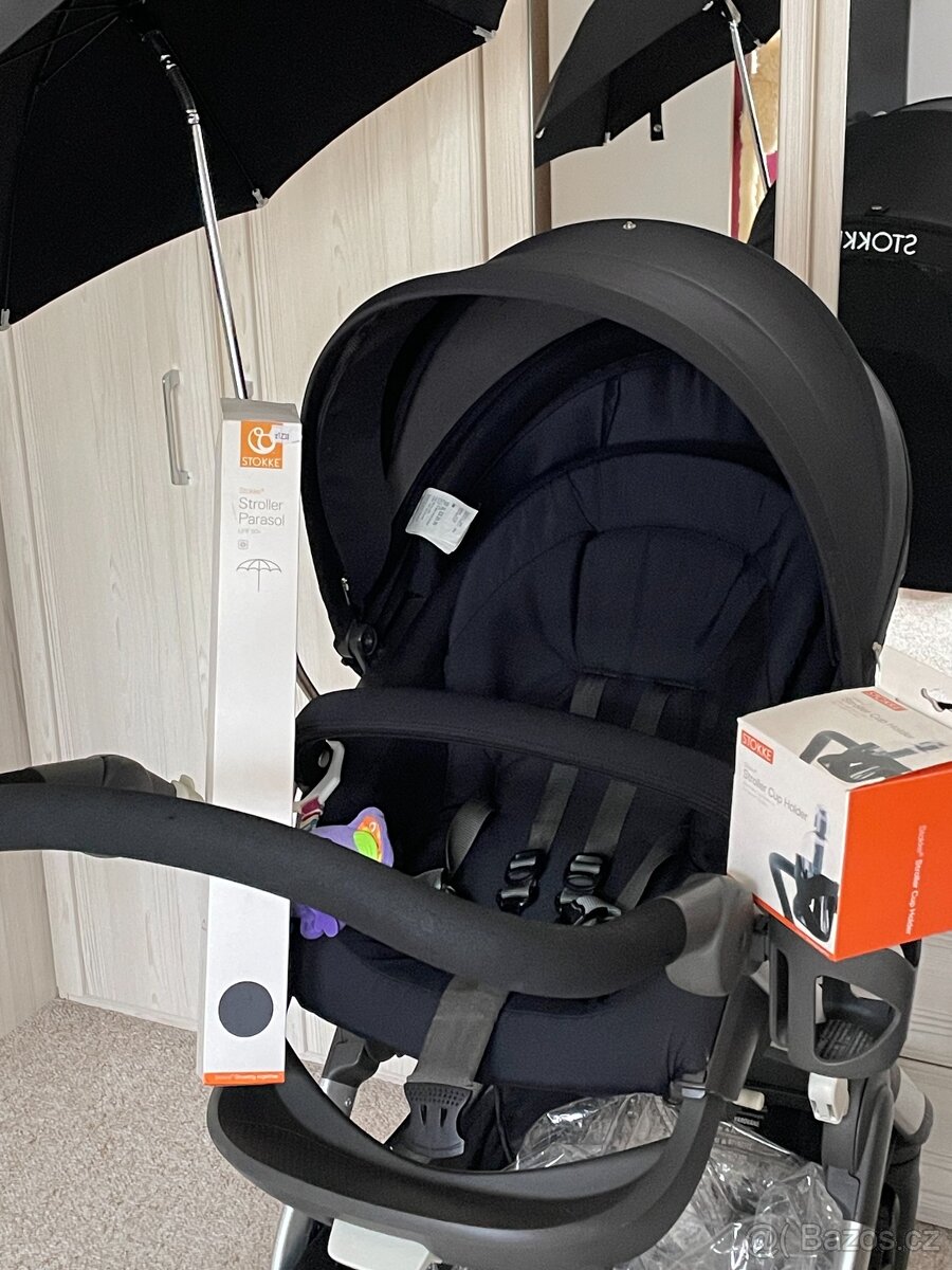 Stokke Trailz + autosedačka - MEGA VÝBAVA