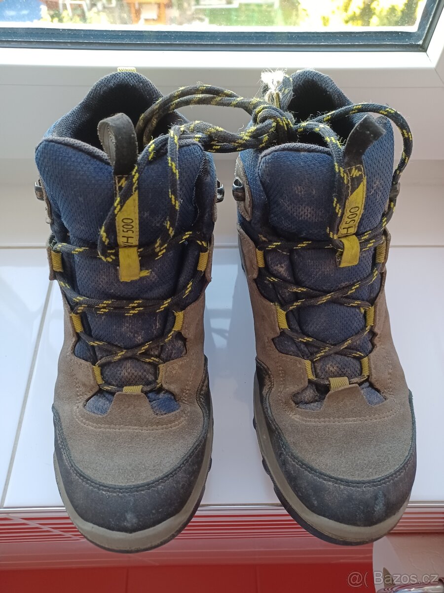 Dětské turistické nepromokavé boty MH 500 (velikost 38)