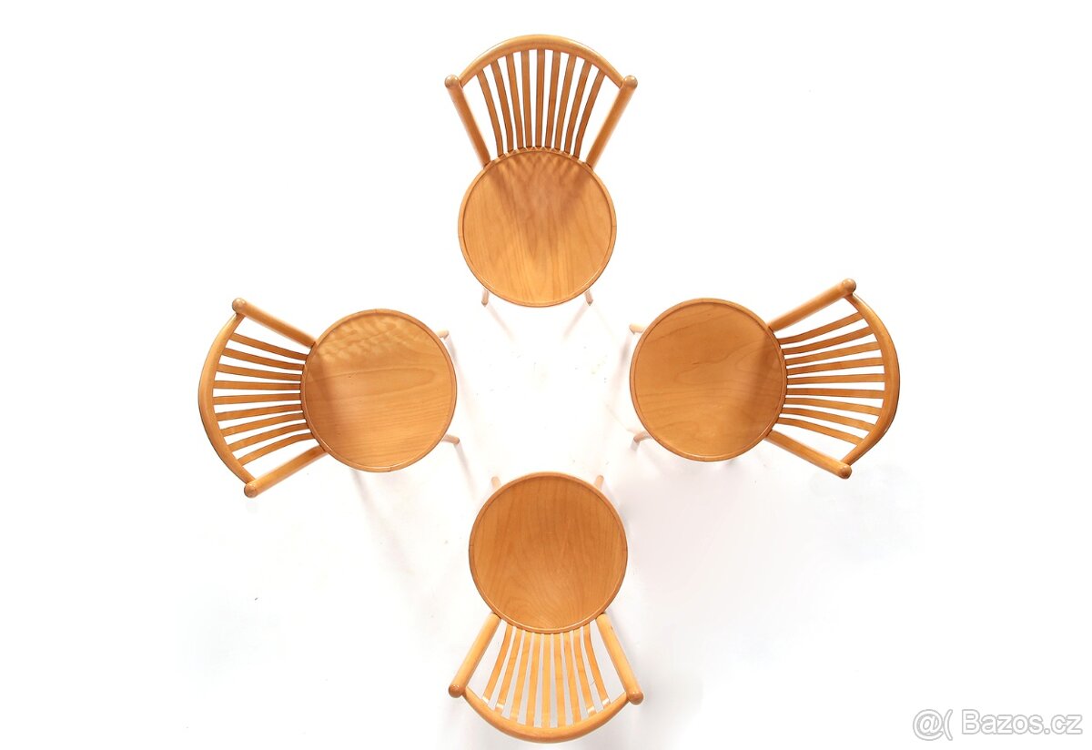 Kvalitní jídelní  židle české výroby TON, buk, super stav.