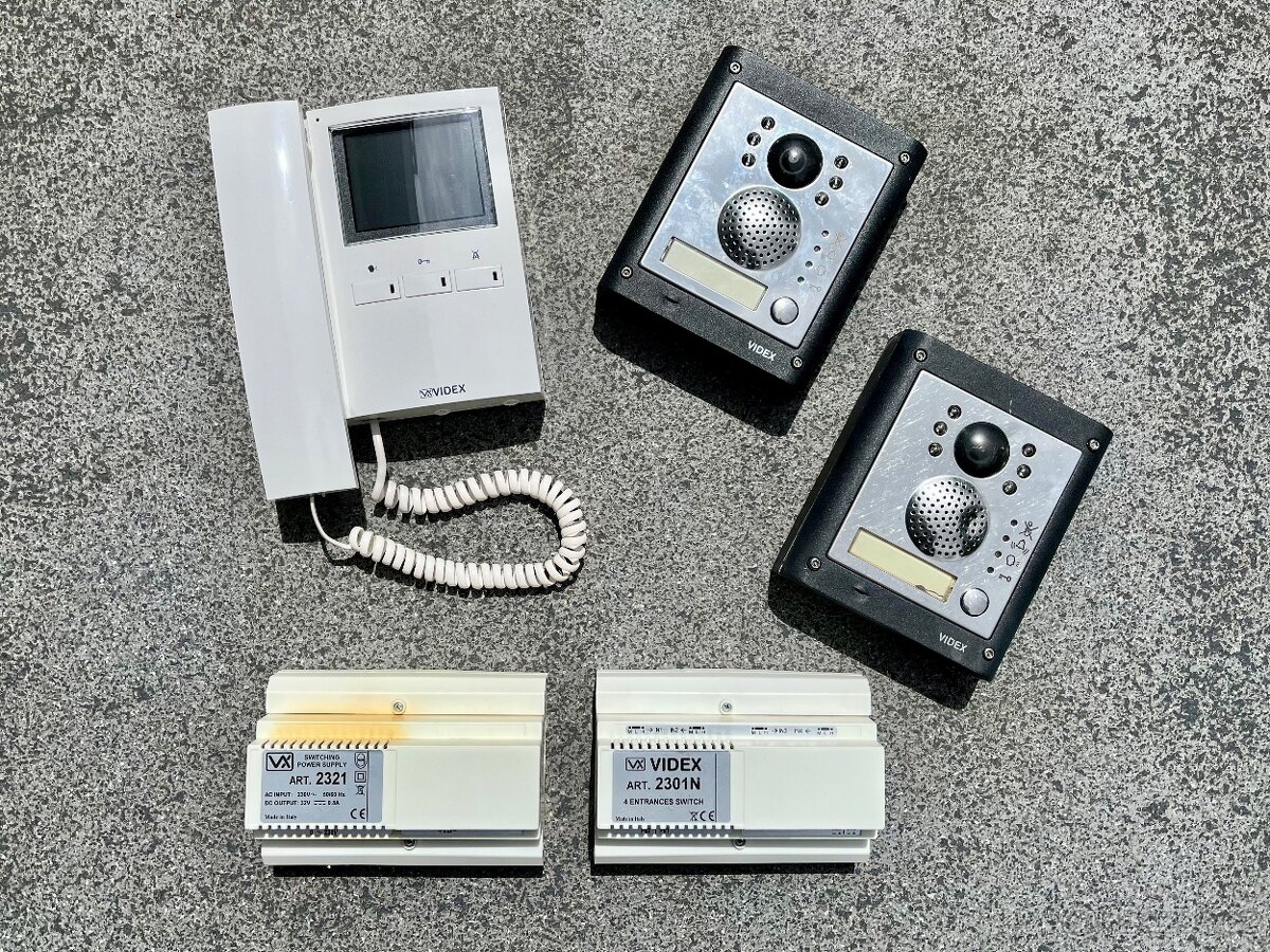 Sada videointerkomu Videx VX2200: 1 byt, 2 vchody