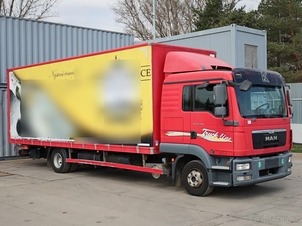 MAN TGL 12.220, EURO 5, 18 PALET, 12 TUN, SKLÁDACÍ HYDRAULIC