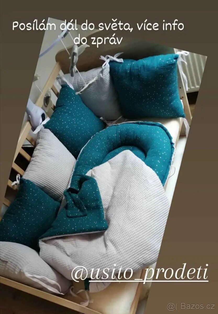 Ručně šitý set pro miminko do postýlky na zakázku