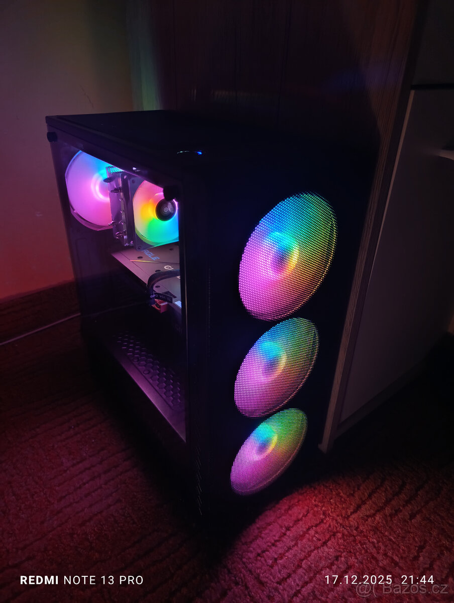 Herní PC - Ryzen 3600, 16GB RAM, SSD+HDD, 6600XT, WIN11