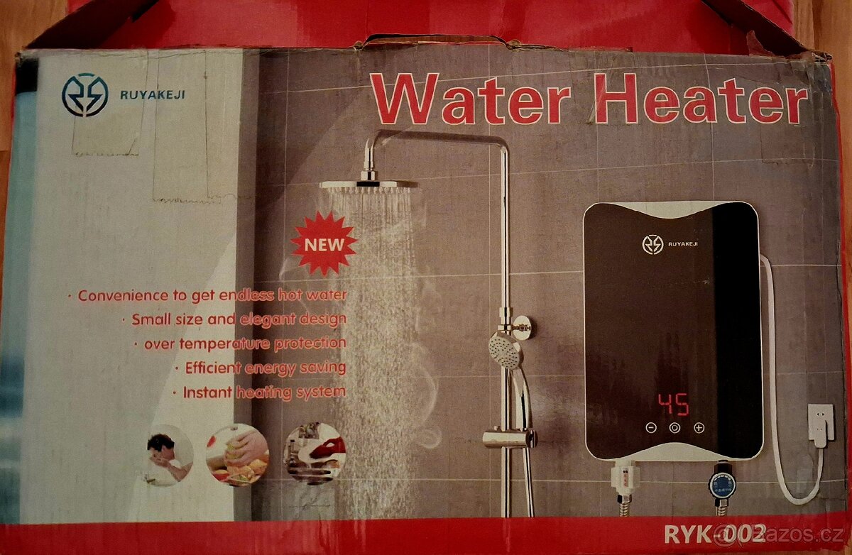 Průtokový ohřívač Beztlakový