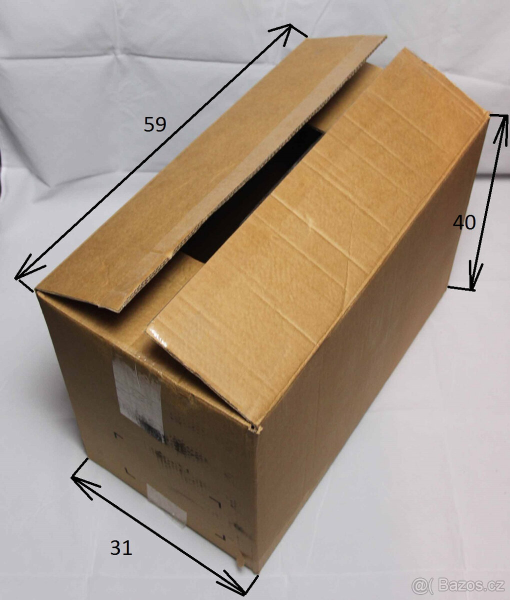 Použité kartonové krabice pětivrstvé (5VVL)