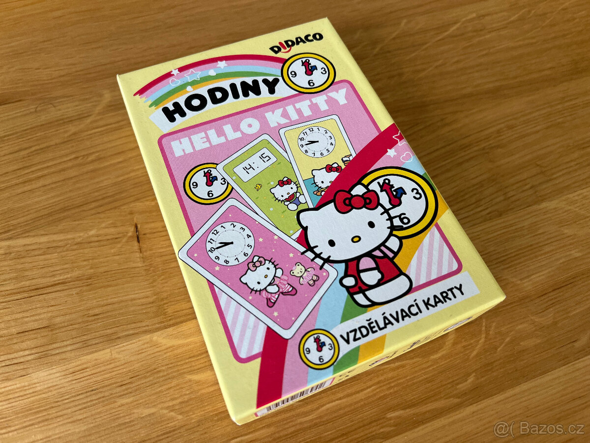 Vzdělávací karty HODINY s Hello Kitty.