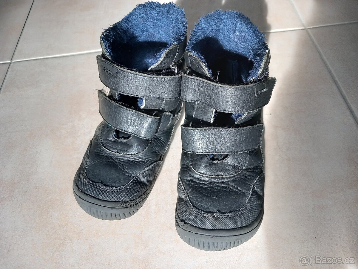 Zimní dětské barefoot boty vel.30