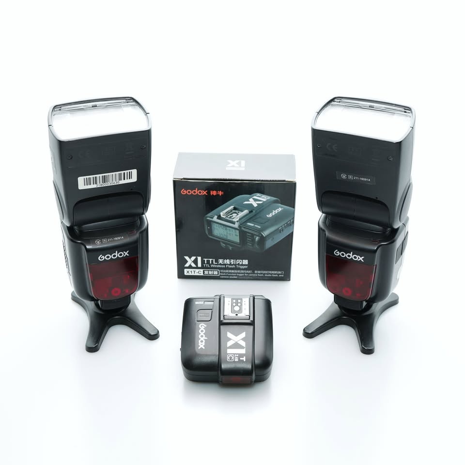 2x Godox TT685c s odpalovačem X1T-c pro Canon