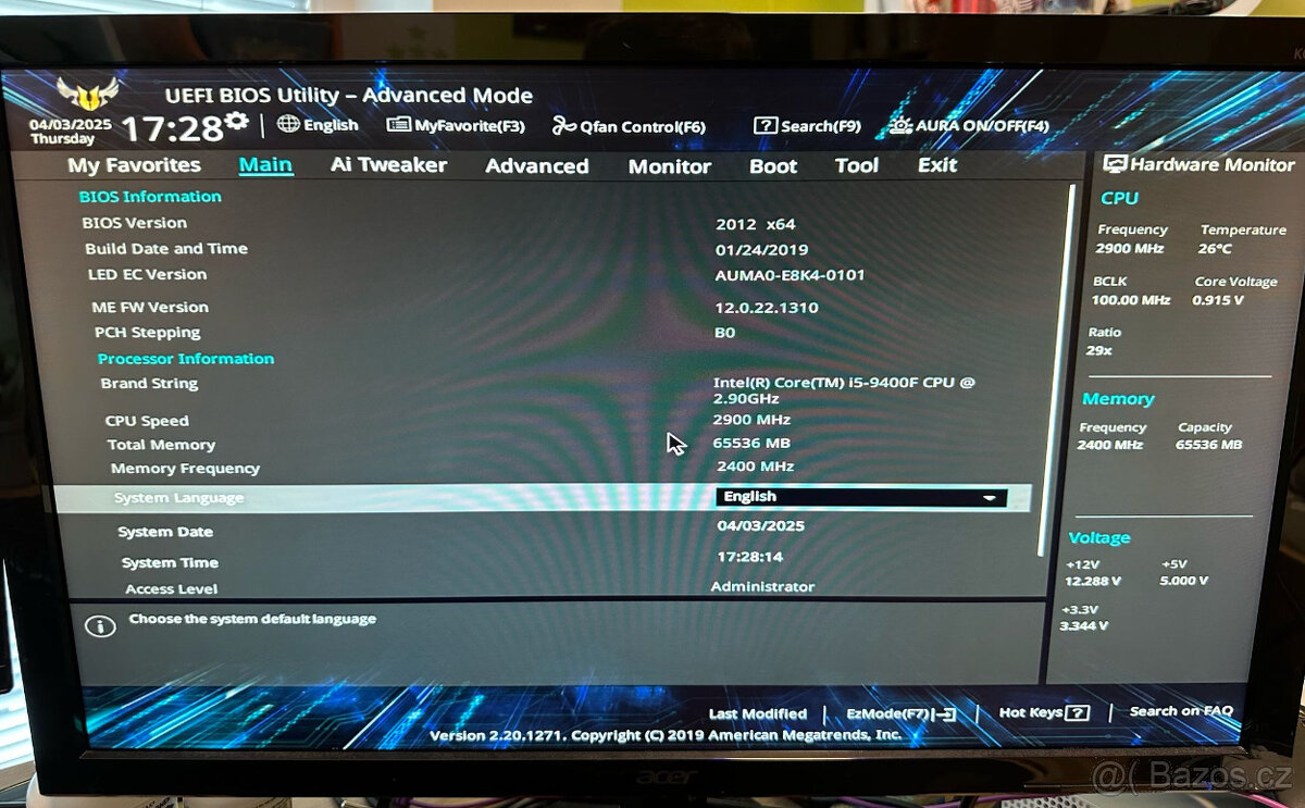 Herní PC - i5-9400F / RTX 2060 / 64GB RAM