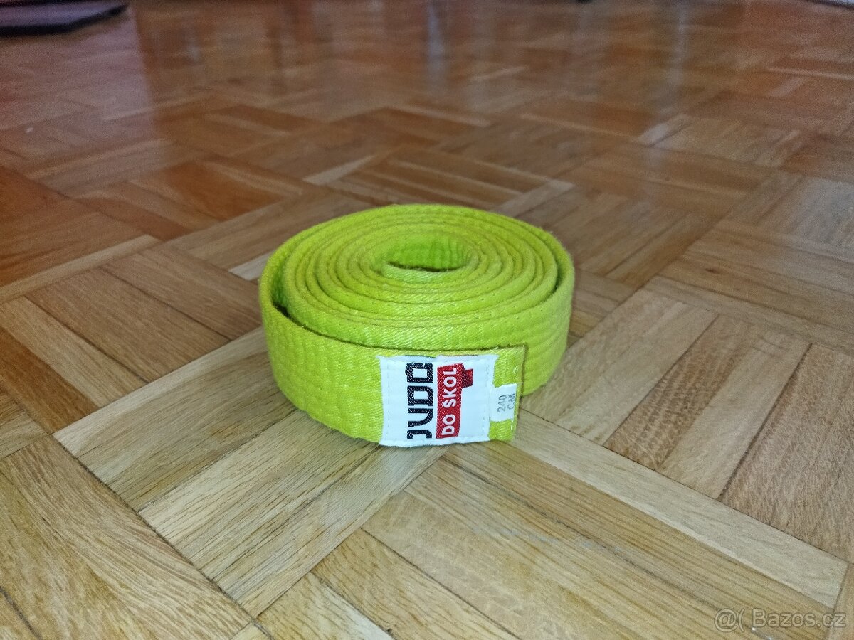 Pásek na kimono žlutý